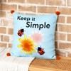 The Lakeside Collection Ladybug Embroidered Accent Pillows - Keep it Simple - 2 of 3