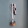 KWPZQEB Coat Rack Wall Mounted - 8 Tri Hooks, Metal Coat Hook Rail for Coat Hat Towel Purse Robes Mudroom Bathroom Entryway - 2 of 4