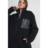 Hello Miz Women's Teddy Zip Up Fleece Maternity Coat - 4 of 4