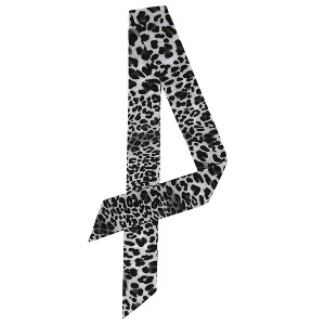 Allegra K Women's Long Neckscarf Fashion Leopard Print Skinny Scarf 88x5cm/35x2" 1 Pc - 1 of 4