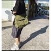 Generic Canvas Messenger Bag Large Crossbody Bag with Multiple Pockets Canvas Shoulder Tote Bag - 4 of 4