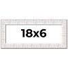 PosterPalooza | Panoramic Sculpted White Picture Frame - UV Acrylic, Foam Board Backing, Hanging Hardware - 2 of 4