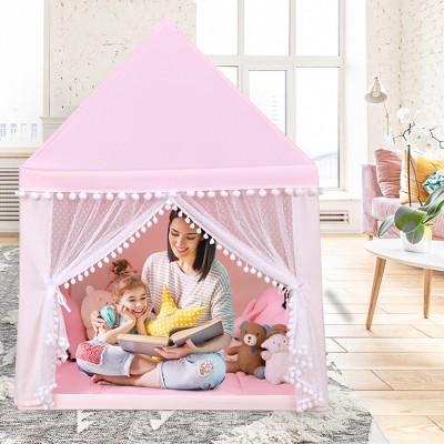 Costway Kids Play Tent Large Playhouse Children Play Castle Fairy Tent ...