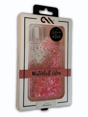 Case-Mate Waterfall Liquid Giltter Case for iPhone X/Xs - Pink Glow
