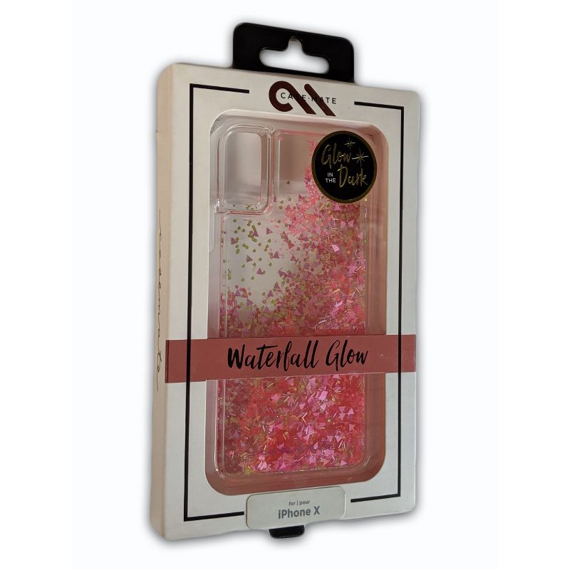 Case-Mate Waterfall Liquid Giltter Case for iPhone X/Xs - Pink Glow, 1 of 4