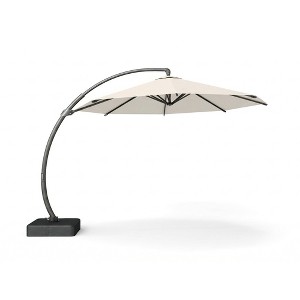 11-foot offset cantilever patio umbrella Grand patio Outdoor 11 FT Offset Umbrella, Aluminum Cantilever Patio  Umbrella, Round Canopy Shade Umbrella with Weighted Base for Pool, Garden,