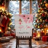 Unique Bargains Dining Chair Slipcovers Linen Pink 22.83" x 19.29" 1 Pc - 2 of 4