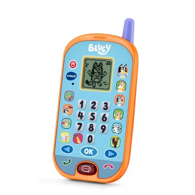 Blue and Orange Interactive Toy Phone with AAA Batteries