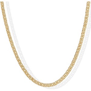 14K Gold Plated Adjustable Multi-Chain Necklace | Curb, Figaro, Snake & More Styles - 1 of 4