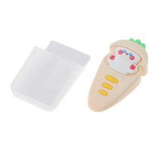 Unique Bargains Door Stop Bunny Carrot Door Stop with Storage Box 3.62"x1.81"x0.91" 1 Pc - 1 of 4