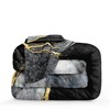 Marble Comforter Set – Black White Gold Abstract Print Boho Hippie Bedding, Ultra Soft Lightweight All Season Quilt - 4 of 4