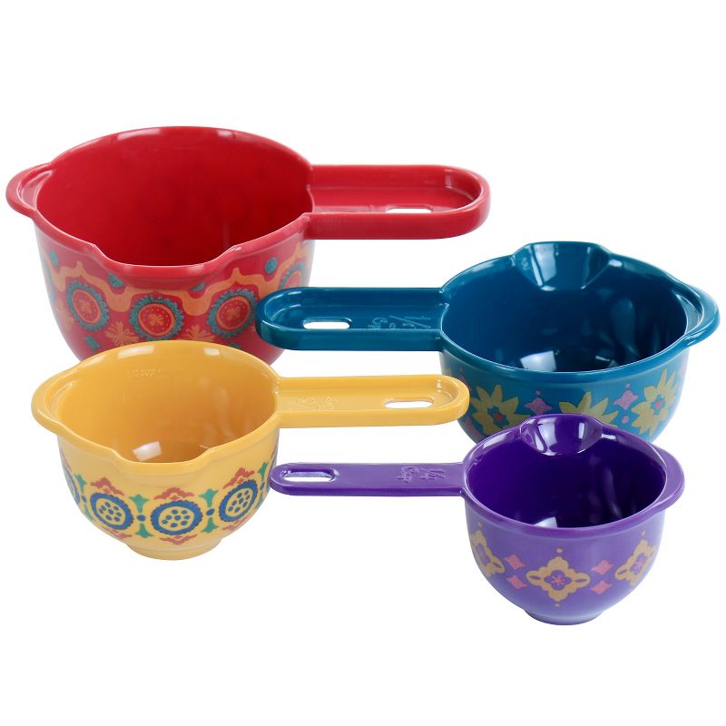 Spice by Tia Mowry Cassia Cinnamon 4 Piece Melamine Measuring Cups in Assorted Colors, 4 of 8
