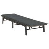 vidaXL Sun Lounger Grey PE Rattan, Powder-Coated Steel Adjustable - 4 of 4