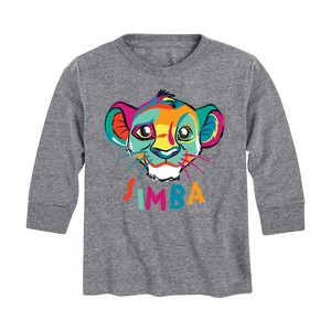 Boys' - Disney - Colorful Simba Long Sleeve Graphic T-Shirt - 1 of 4