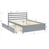 ALEXOUN Solid Wood Full Size Platform Bed with Twin Size Trundle and Two Storage Drawers, Full Size Storage Platform Bed with Trundle - 3 of 4