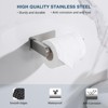 ChicFurnit Bathroom Towel Holder Sleek Stainless Steel Toilet Roll Holder Self Adhesive for Effortless Setup, Silver, 6"*4"*3" - 4 of 4