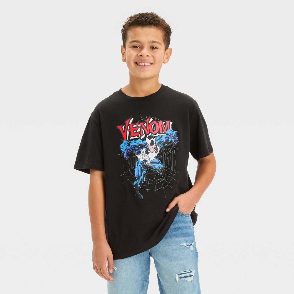 Boys Short Sleeve Venom Graphic T-Shirt