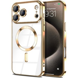 Entronix [Magnetic] Case Compatible with iPhone 17 Pro - [Clear Back] Luxury Glossy Cover - 1 of 4