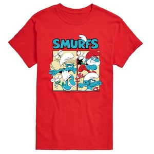 Men's - Smurfs - Grid Short Sleeve Graphic T-Shirt - 1 of 4