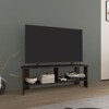 SEVOBAL TV Stands and Consoles TV Stand with Two Open Shelves Design and Spacious Storage for Living Room, Dark Oak, 12.2"*47.3"*16.6" - 4 of 4
