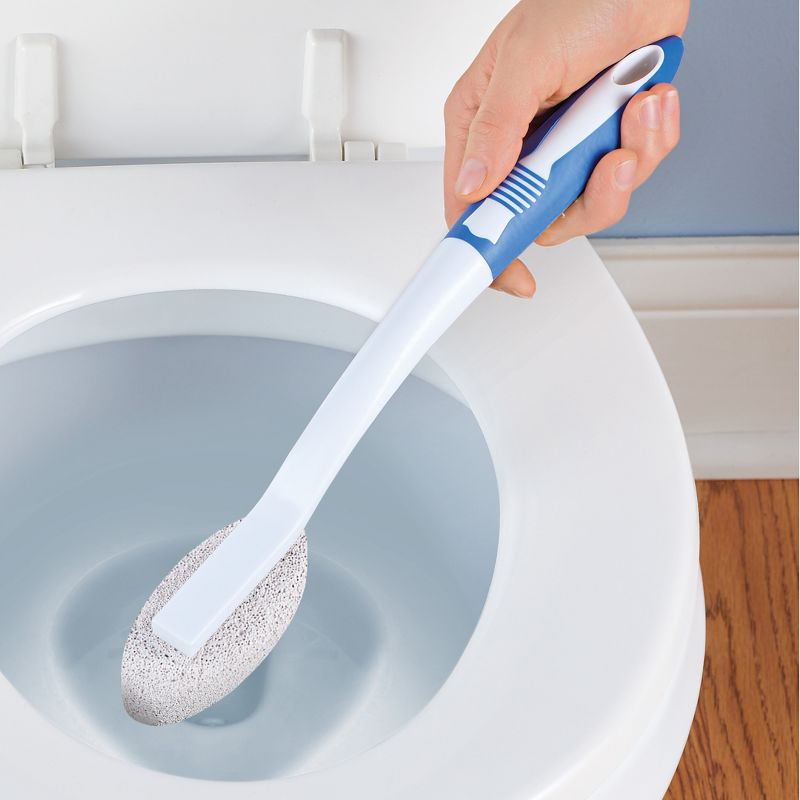 Collections Etc Porcelain and Ceramic Pumice Bathroom Cleaning Wand White, 2 of 3