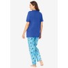 Dreams & Co. Women's Plus Size Graphic Tee PJ Set - 3 of 4
