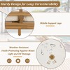 YOOCOZZ Patio Wooden Daybed with Curved Armrests and Four Pillows - 3 of 4