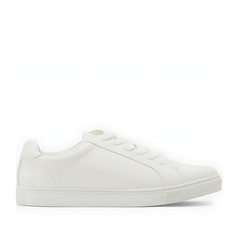 RUSH Gordon Rush Mens Synthetic Leather Casual Lace Up Sneaker Shoe, White, Size 7.5