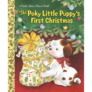 The Poky Little Puppy's First Christmas - (Little Golden Books) by  Justine Korman (Board Book) - 1 of 1