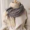 Anna-Kaci Women's Reversible Cashmere-Feel Scarf with Fringe Tassel Trim 78.5×26 Inches - 2 of 4