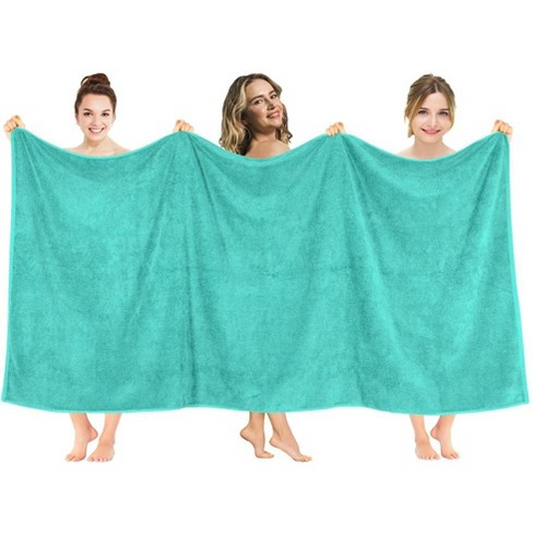 American Soft Linen Bath Sheet 35x70 Inch 100% Turkish Cotton Bath Towel  Sheets - Turquoise Blue 