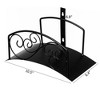 Gardenised Metal Wall-Mount Classic Swirl Hose Holder Heavy-Duty Outdoor Hanger and Water Hose Organizer with Sturdy Reel Hooks & Screw - 2 of 4