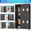 Metal Lockers for Employees, 6-Door Metal Locker, Ideal for Employee Use, Providing Secure Storage, Perfect for Offices, Gyms, Schools - 3 of 4