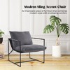 FERPIT Upholstered Sling Accent Chair with Metal Frame Modern Style - 3 of 4