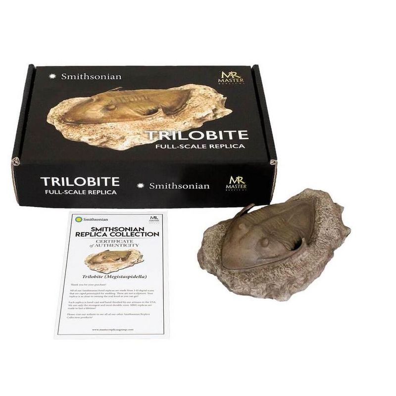 Master Replicas Smithsonian Trilobite in Sandstone Full-Scale Resin Fossil Replica, 1 of 4