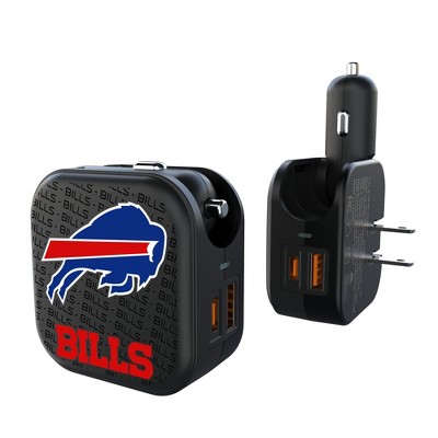 NFL AFC Teams Text Backdrop 18-Watt 2 in 1 USB A/C Charger