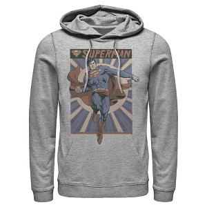 Men's Superman Classic Hero Pose Pull Over Hoodie - 1 of 3