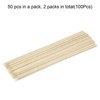 Unique Bargains Bamboo Barbecue Skewers Sticks Natural Wooden Picks 100 Pcs - 3 of 4