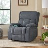 Coosa Contemporary Pillow Tufted Massage Recliner Charcoal - Christopher  Knight Home : Target