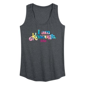 Women's - Barbie - I Am Kenough Tie Dye Full Graphic Racerback Tank - 1 of 4