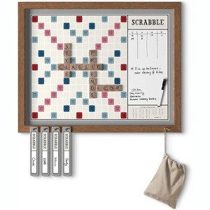 WS Game Company Scrabble Deluxe Vintage 2-in-1 Wall Edition Board Game - 1 of 2
