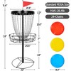 Yaheetech 24-Chain Disc Golf Basket Flying disc Golf Basket with 3 Discs - 3 of 4