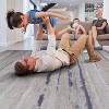 LunaLulinlk 8X10 Ivory/Blue /Striped Non-Shedding Stylish and Stain Resistant Area Rug - 3 of 4