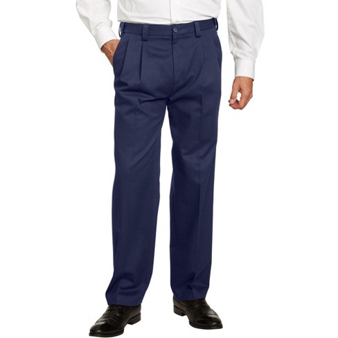 Kingsize Men's Big & Tall Expandable Waist Corduroy Pleat-Front