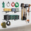 2-Pack Garage Wall Shelves,Heavy Duty Floating Shelves, 150 Lbs Load Capacity Wall Mounted Garage Tool Organizer, Ideal for Shed, Black - 2 of 4