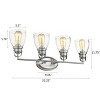 Chloe Lighting Contemporary 4 Light Brushed Nickel Bath Vanity Light Clear Glass 31" Wide - 4 of 4
