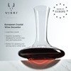 Viski Reserve European Crystal Wine Decanter Glass Wine Saver Carafe - Holds 1 Standard 25 Oz Bottle 62oz - 2 of 4