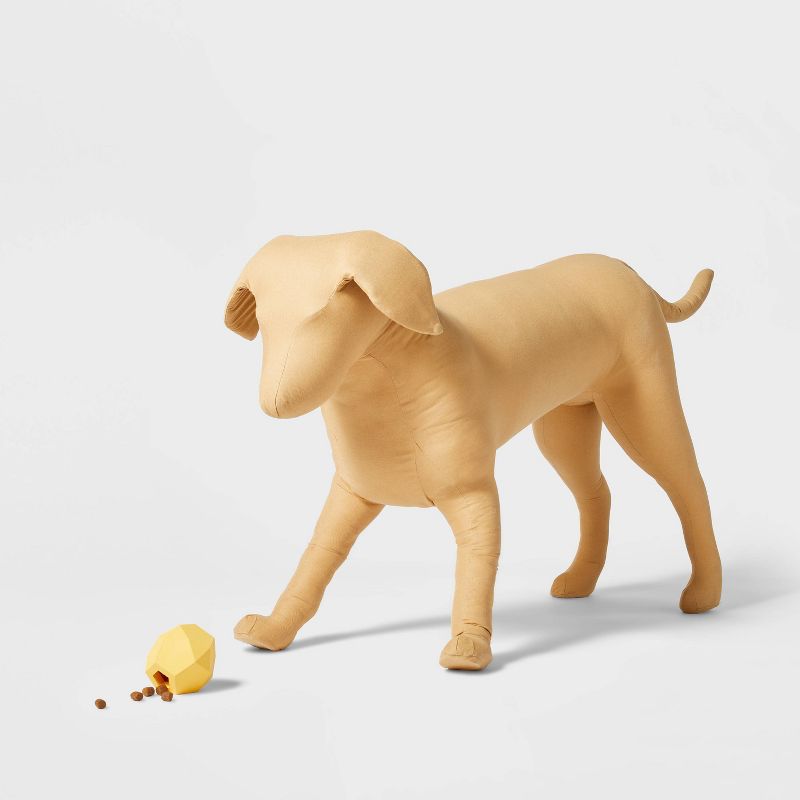 Faceted Treater Rubber Dog Toy - Yellow - Boots &#38; Barkley&#8482;, 3 of 6