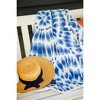 Depera Home Body Soft Indigo Round Turkish Beach Towel Blue - 2 of 2