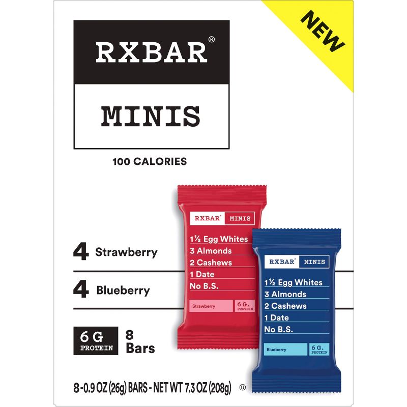RXBAR Mini Blueberry &#38; Strawberry Protein Bars - 8ct, 3 of 5
